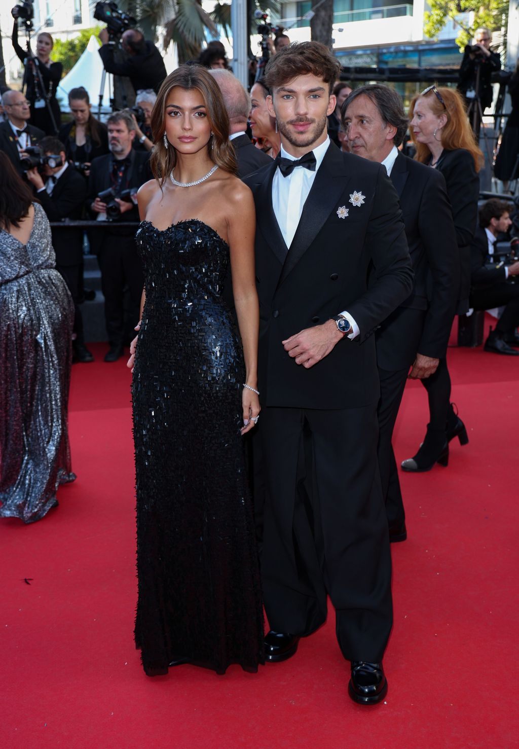 Kika Cerqueira y Pierre Gasly, en el Festival de Cannes