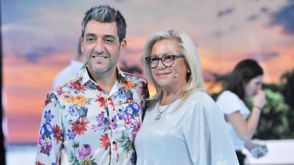 Mayte y Fernando en el plató de 'Supervivientes 2019'