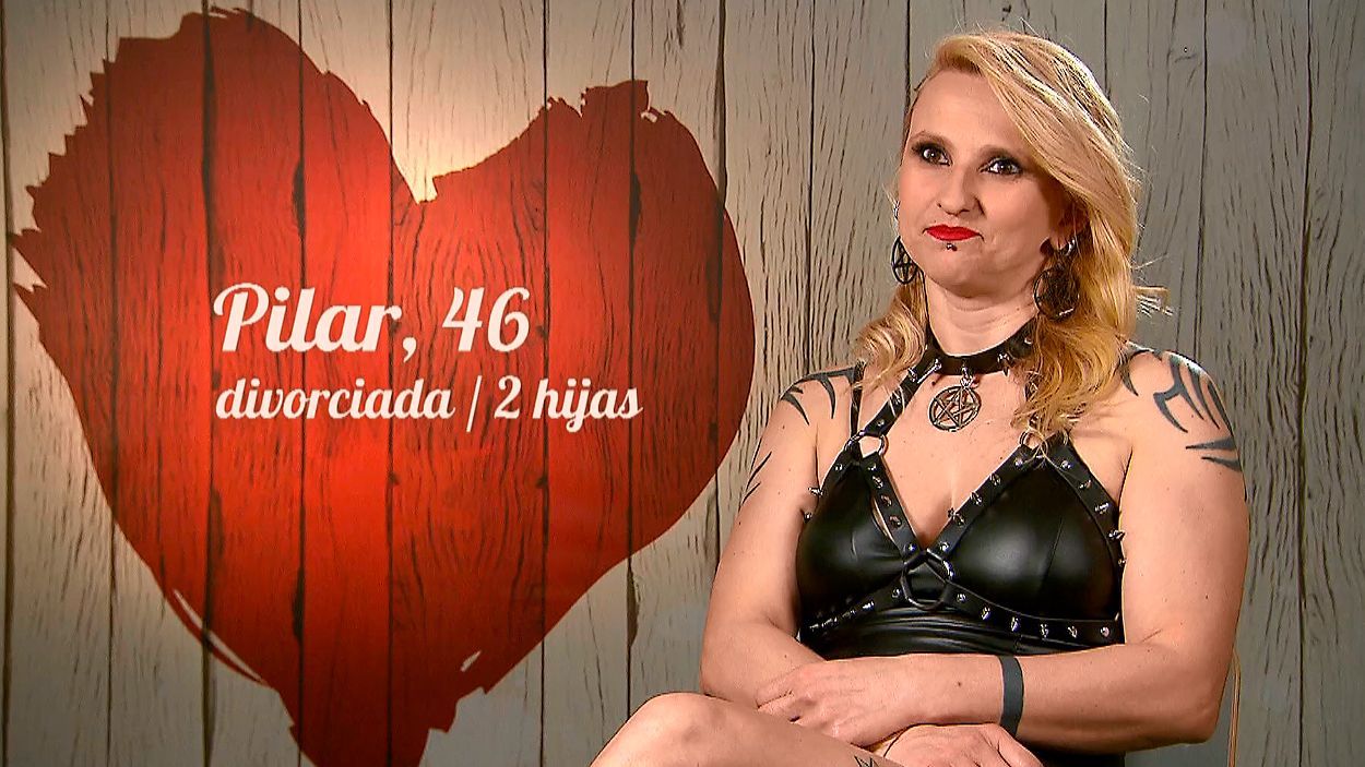 Pilar durante su cita en 'First Dates'