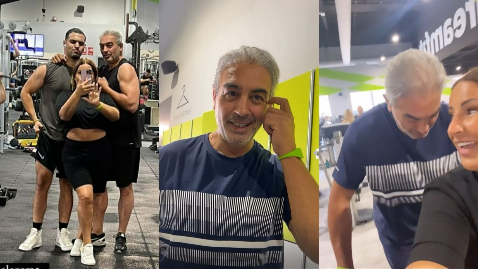 Raquel Salazar posa con su marido y su hijo de nuevo