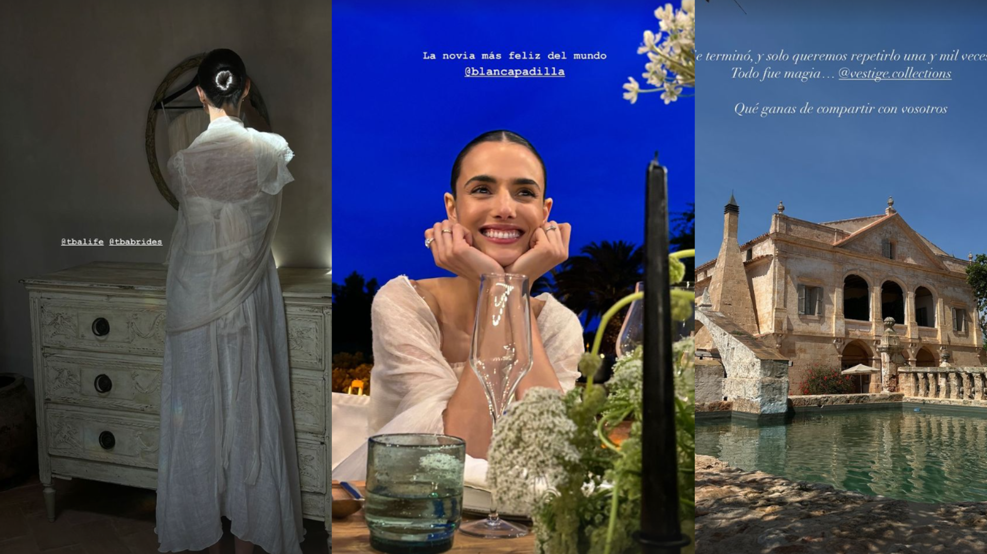 Vestido y lugar de la boda de Blanca Padilla