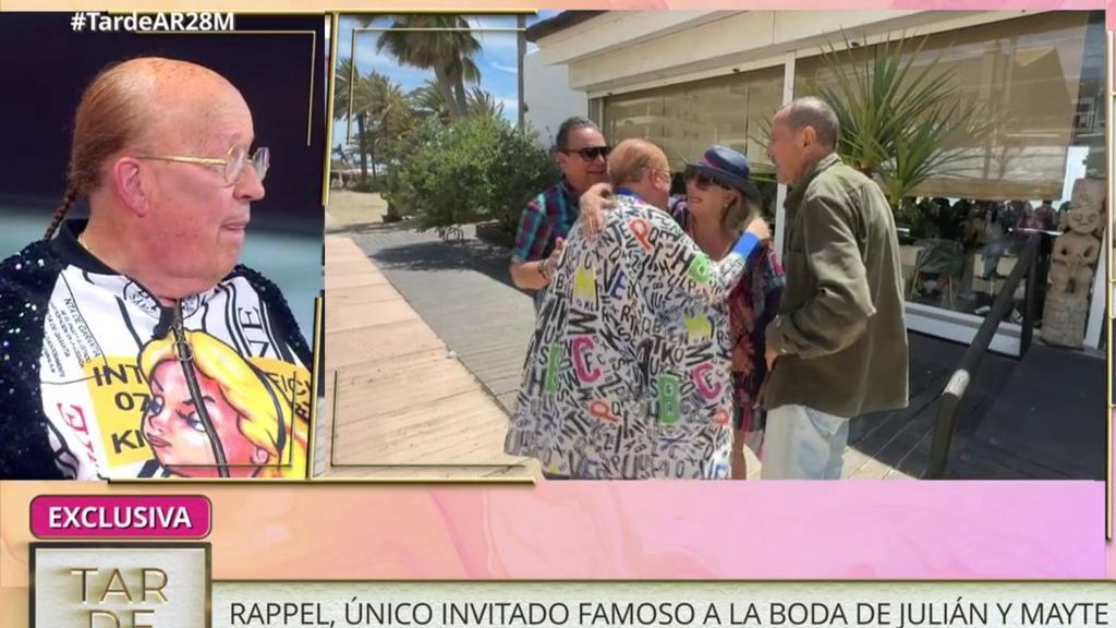 Rappel, único invitado famoso a la celebración de la boda de Mayte Zaldívar y Julián Muñoz, desvela cómo fue la reacción de Fernando