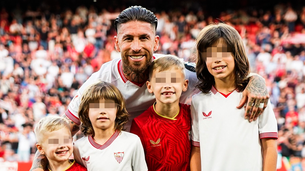 Así ha posado Sergio Ramos junto a sus cuatro hijos (Imagen Instagram: @sergioramos)