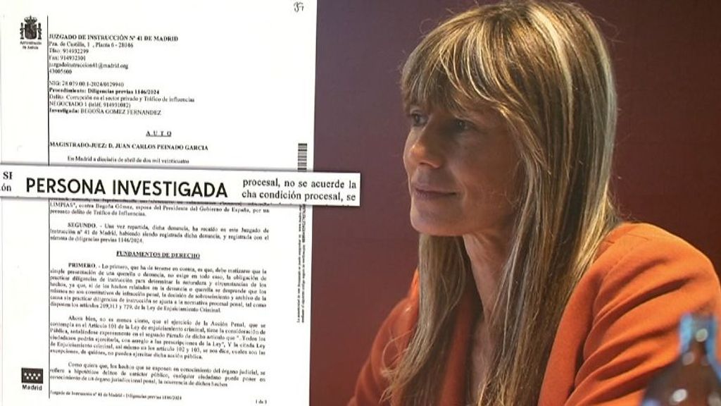 Begoña Gómez está investigada por tráfico de influencias y corrupción