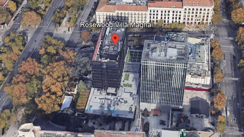 El Hotel Rosewood Villa Magna, su ubicación