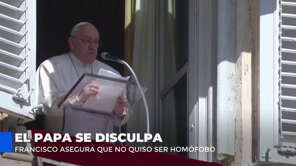 El Papa se disculpa: Francisco asegura que no quiso ser homófobo