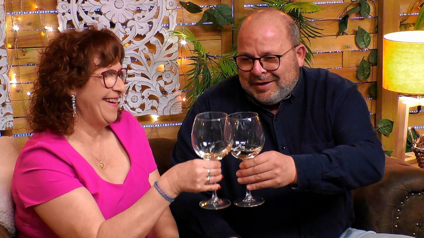Enrique y Fina durante su cita en 'First Dates'