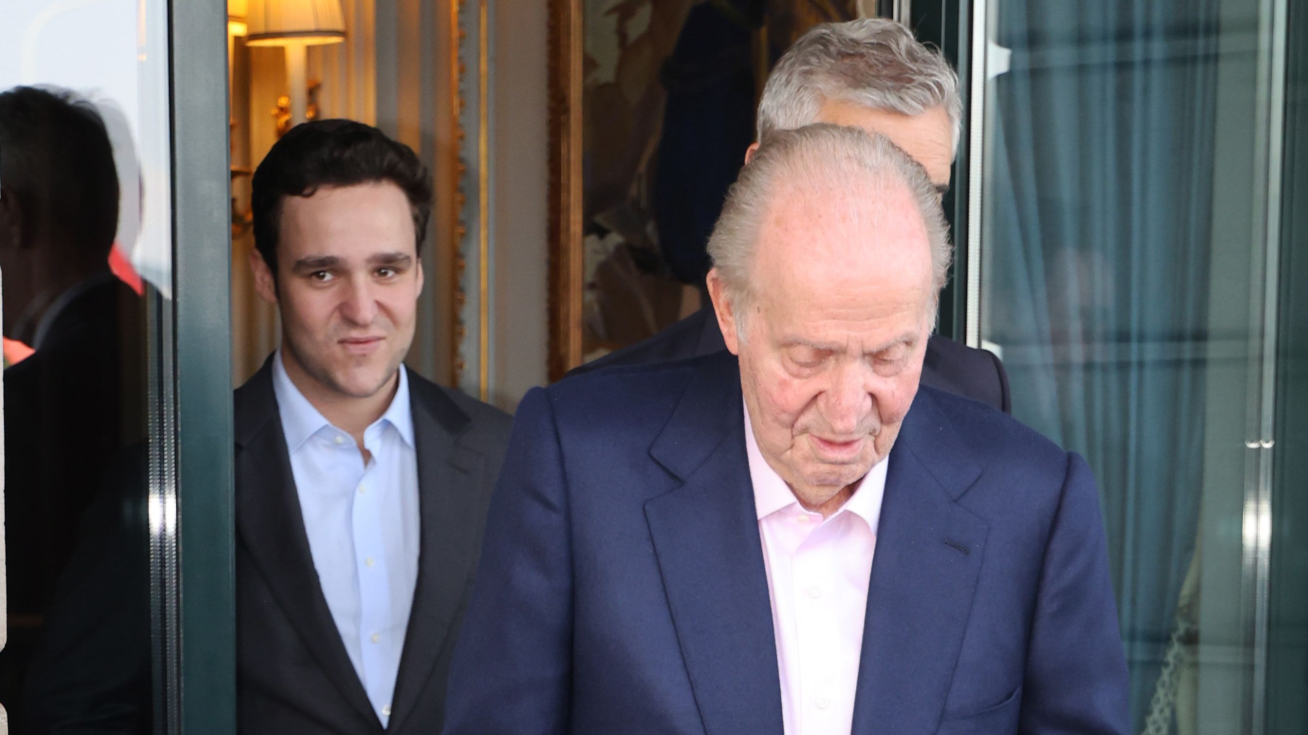 Froilán y el emérito Juan Carlos en junio de 2023.
