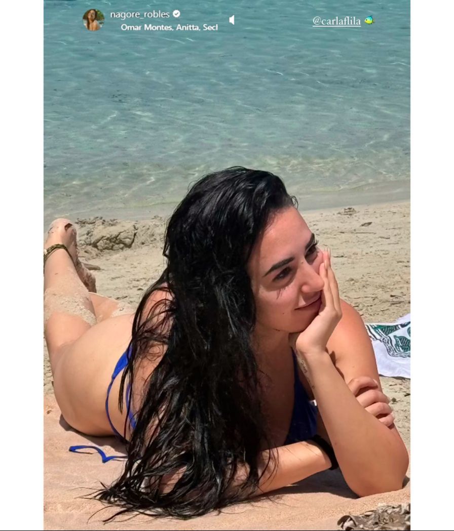 Nagore Robles presume de Carla Flila en la playa