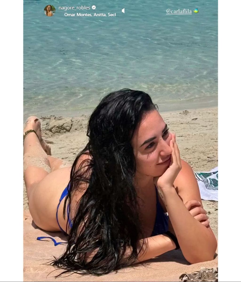Nagore Robles presume de Carla Flila en la playa