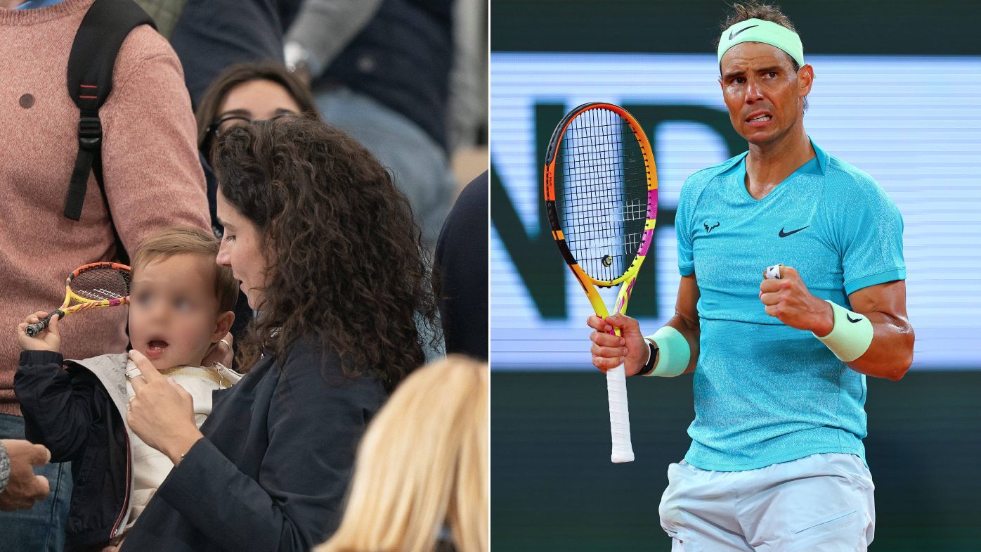 Rafa Nadal y su hijo