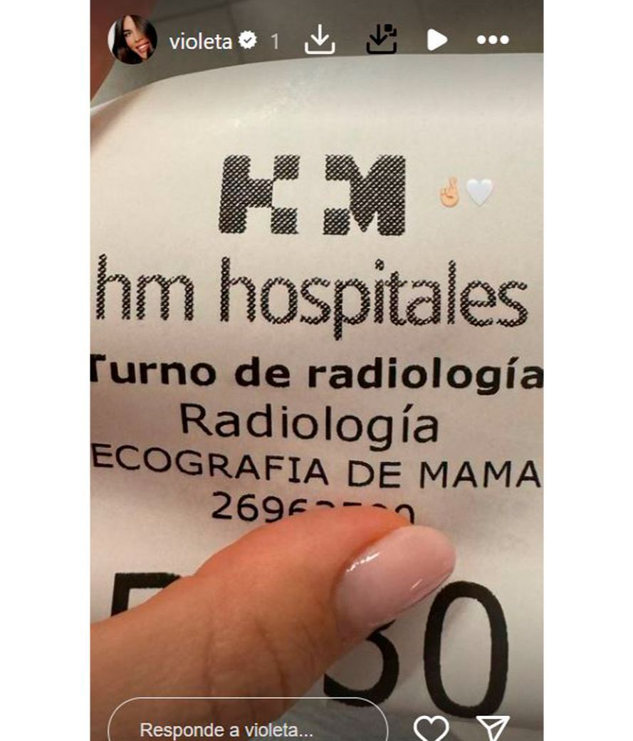Violeta Mangriñán ha acudido al hospital a hacerse una revisión