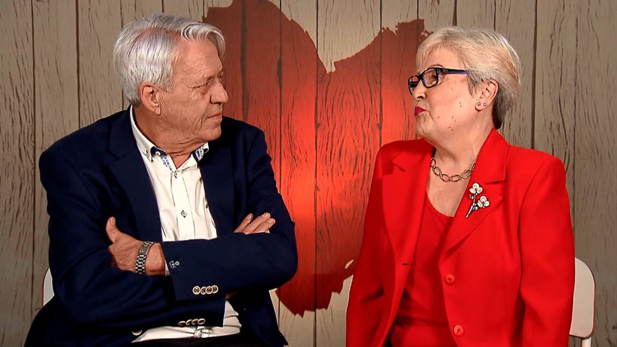 Pilar y Andrés durante su cita en 'First Dates'