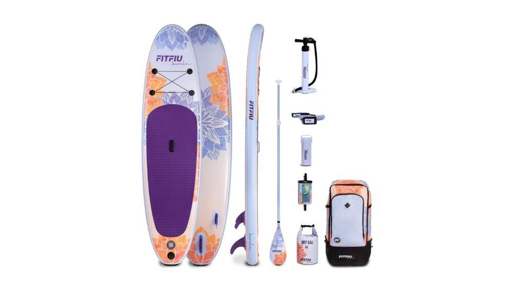 Tabla de paddle surf hinchable con remo y accesorios - Fitfiu