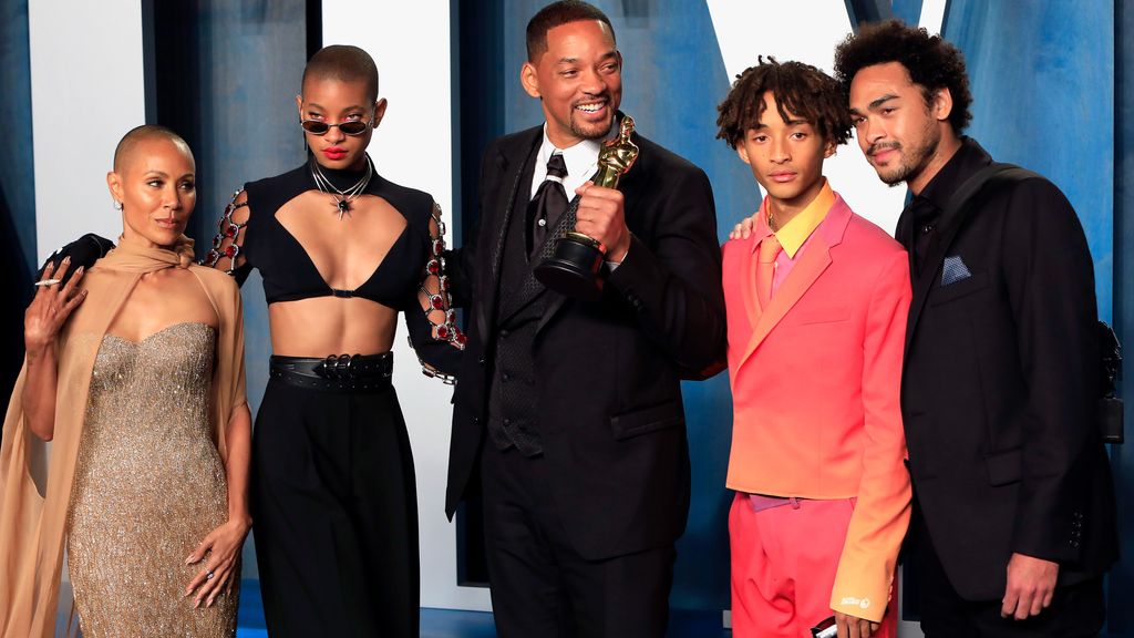 Will Smith y sus tres hijos, en 2022