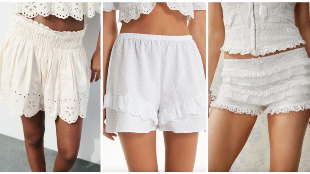 Bloomers shorts de Zara (29,95 €), Tezenis (16,99 €) y Urban Outfiters (49 €)