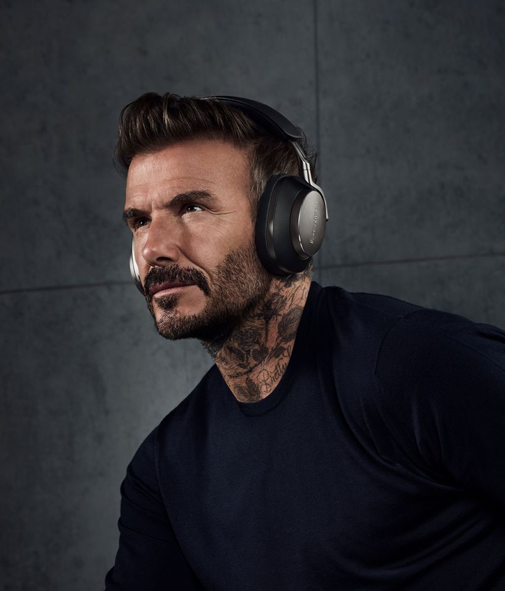 David Beckham  con sus Px8. Sonido calité al alcance de (casi) todo el mundo.