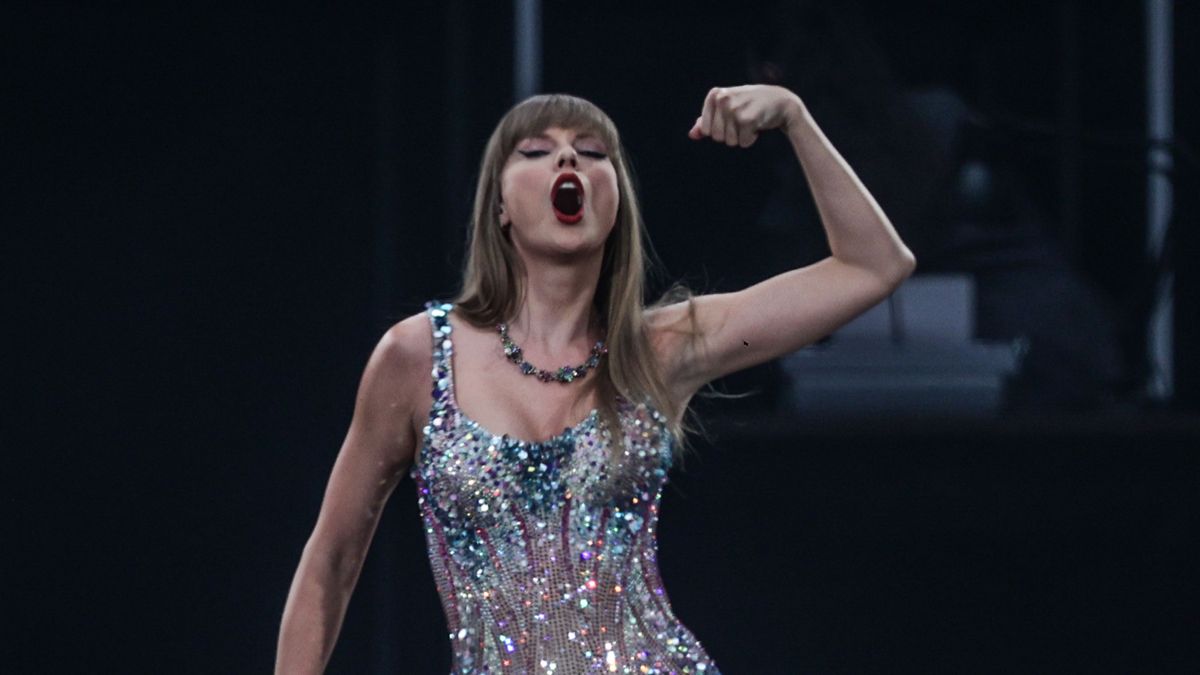 Taylor Swift en su primer concierto en el Santiago Bernabéu