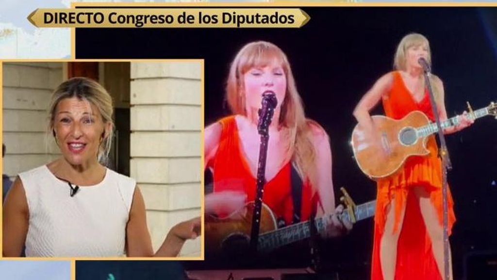 Yolanda Díaz acude al concierto de Taylor Swift: "Ha sido espectacular, salí más 'swiftie' de lo que entré"