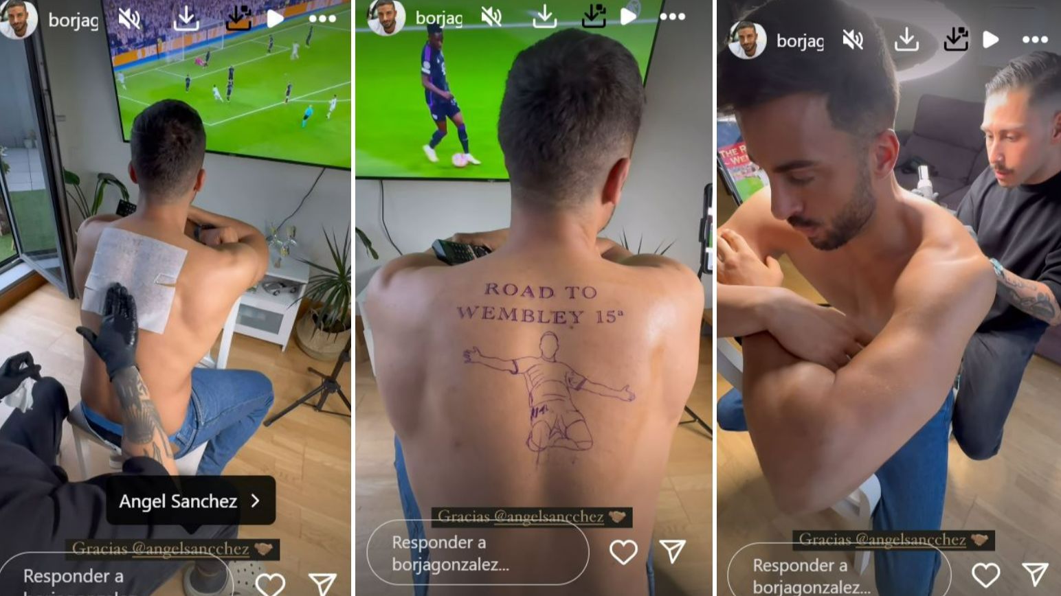 La locura de Borja, de 'LIDLT': se tatúa la victoria del Real Madrid antes de la final de la Champions