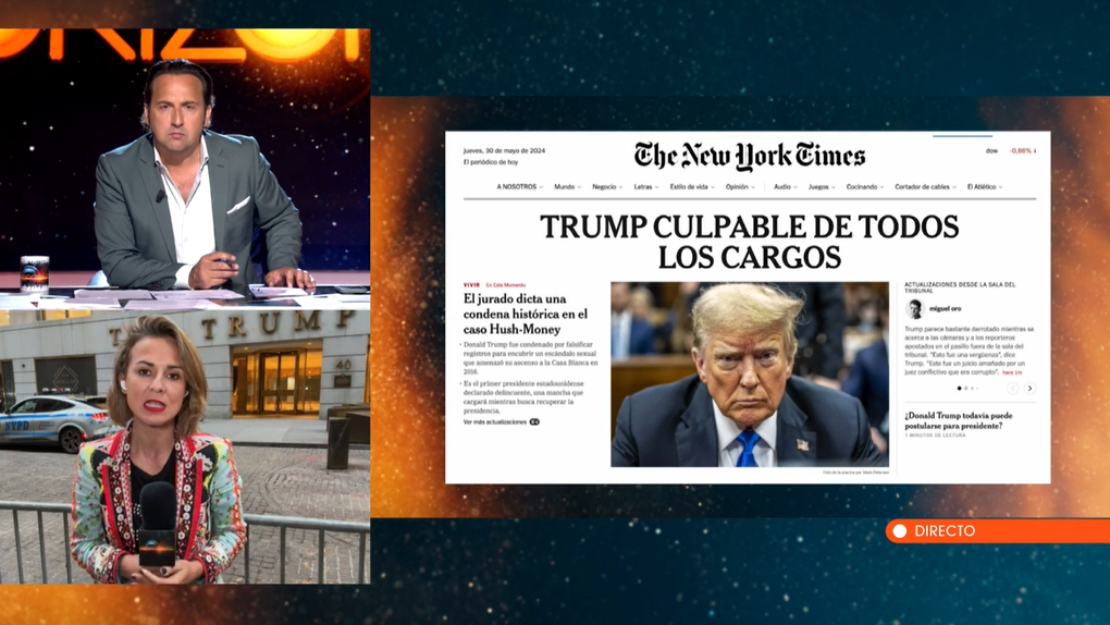 Mamen Sala, desde Nueva York: “Es la primera vez en EEUU que un expresidente es condenado por delitos graves”