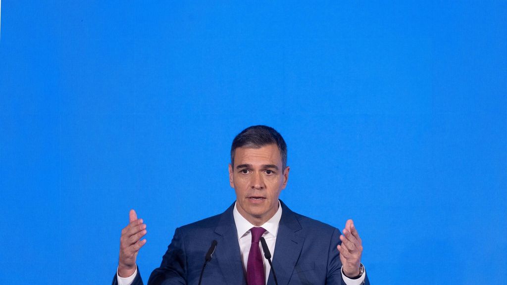 El presidente del Gobierno, Pedro Sánchez, interviene durante el foro ‘CREO’, el foro económico sobre la transformación social y progreso de las empresas en España, en el Hotel Mandarin Oriental Ritz, a 20 de mayo de 2024, en Madrid (España).