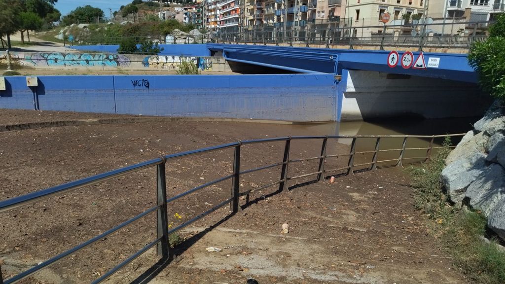 Consecuencia de las lluvias registradas esta madrugada en Arenys del Mar (Barcelona)