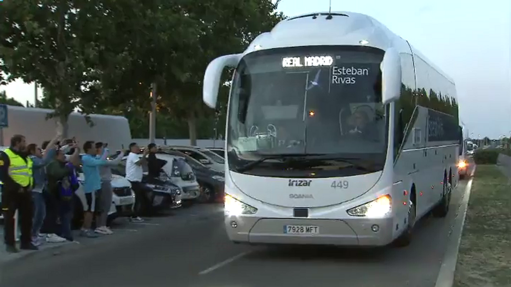 El Real Madrid llega a Valdebebas