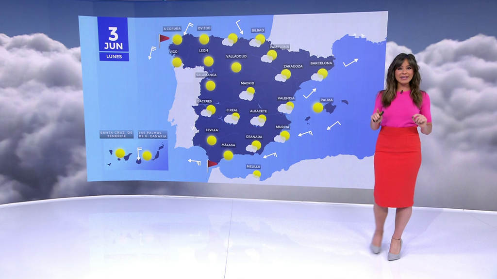 La previsión del tiempo para el lunes 2 de junio de 2024