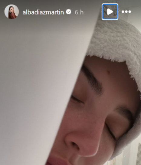 Alba Díaz a través de sus historias temporales (@albadiazmartin)