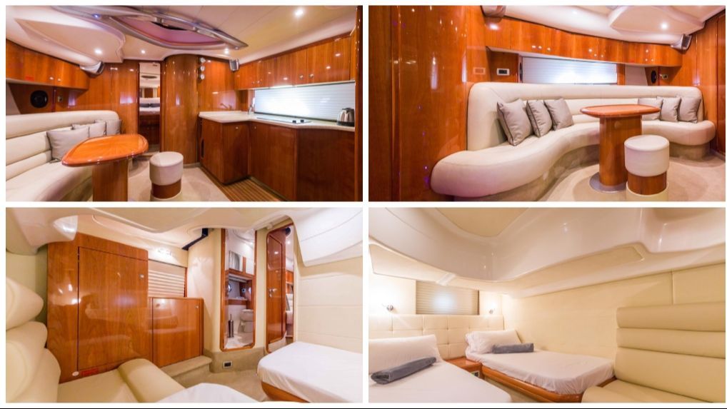 El barco que ha alquilado Aitana en su viaje a Ibiza.