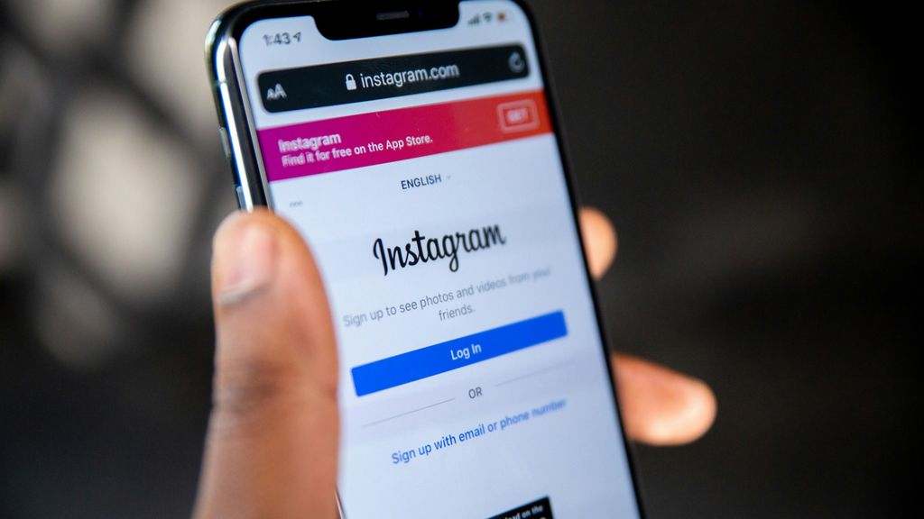 Webv de Instagram en un móvil