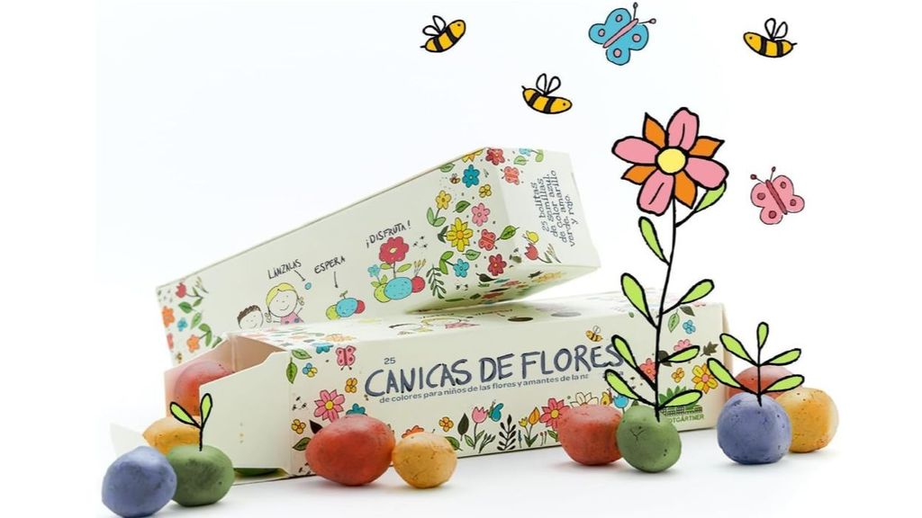 Canicas de flores.  FUENTE: Amazon