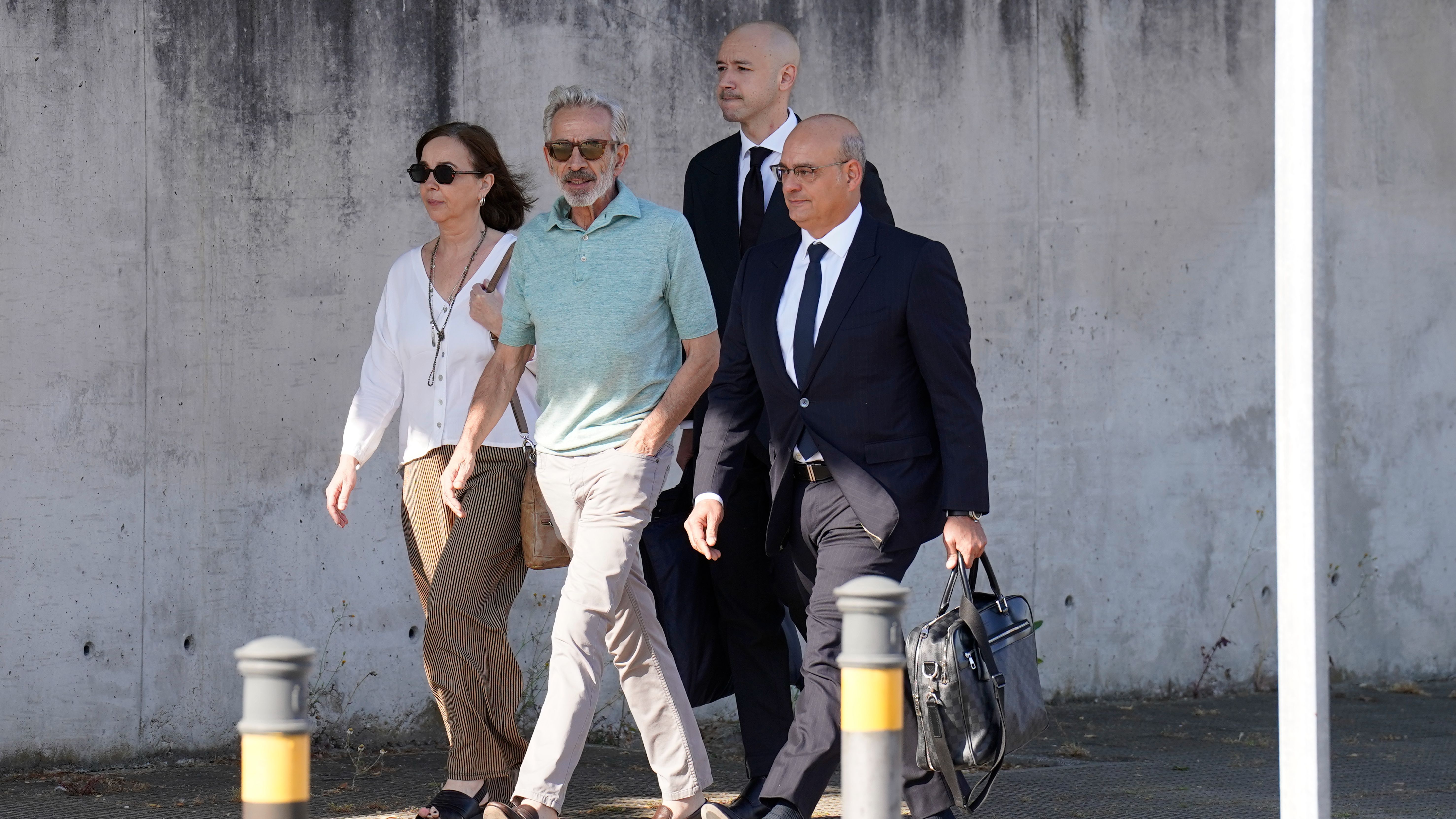 Imanol Arias en su llegada a la Audiencia Nacional.