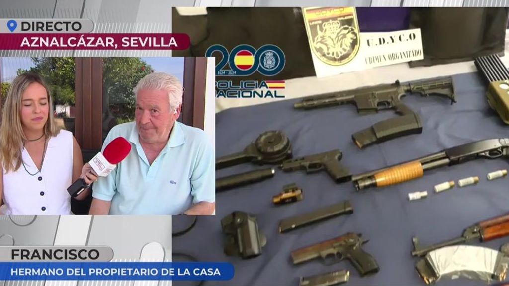 El hermano del dueño de una finca donde la policía ha encontrado un arsenal de armas: "Llevaban de alquiler un día"