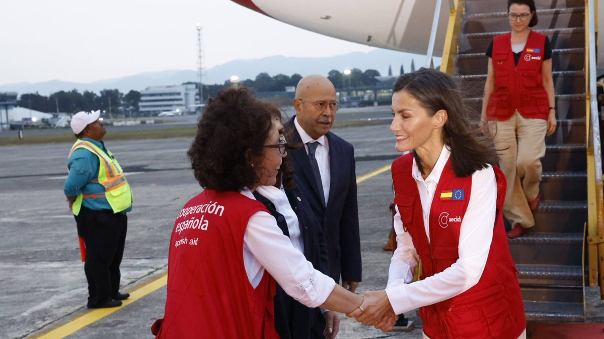 La reina Letizia aterriza en Guatemala