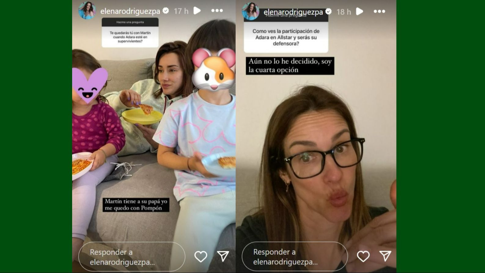 Elena Rodríguez responde a sus seguidores