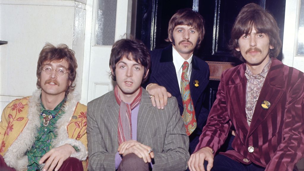 John Lennon, Paul McCartney, George Harrison y Ringo Starr en 1967