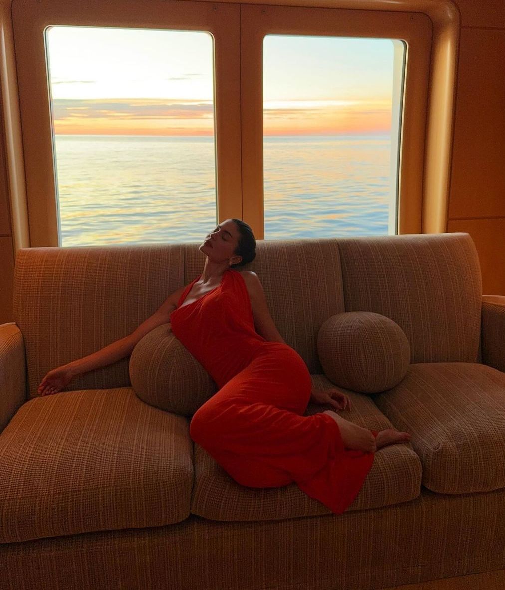 Kylie Jenner dentro del yate de Mallorca