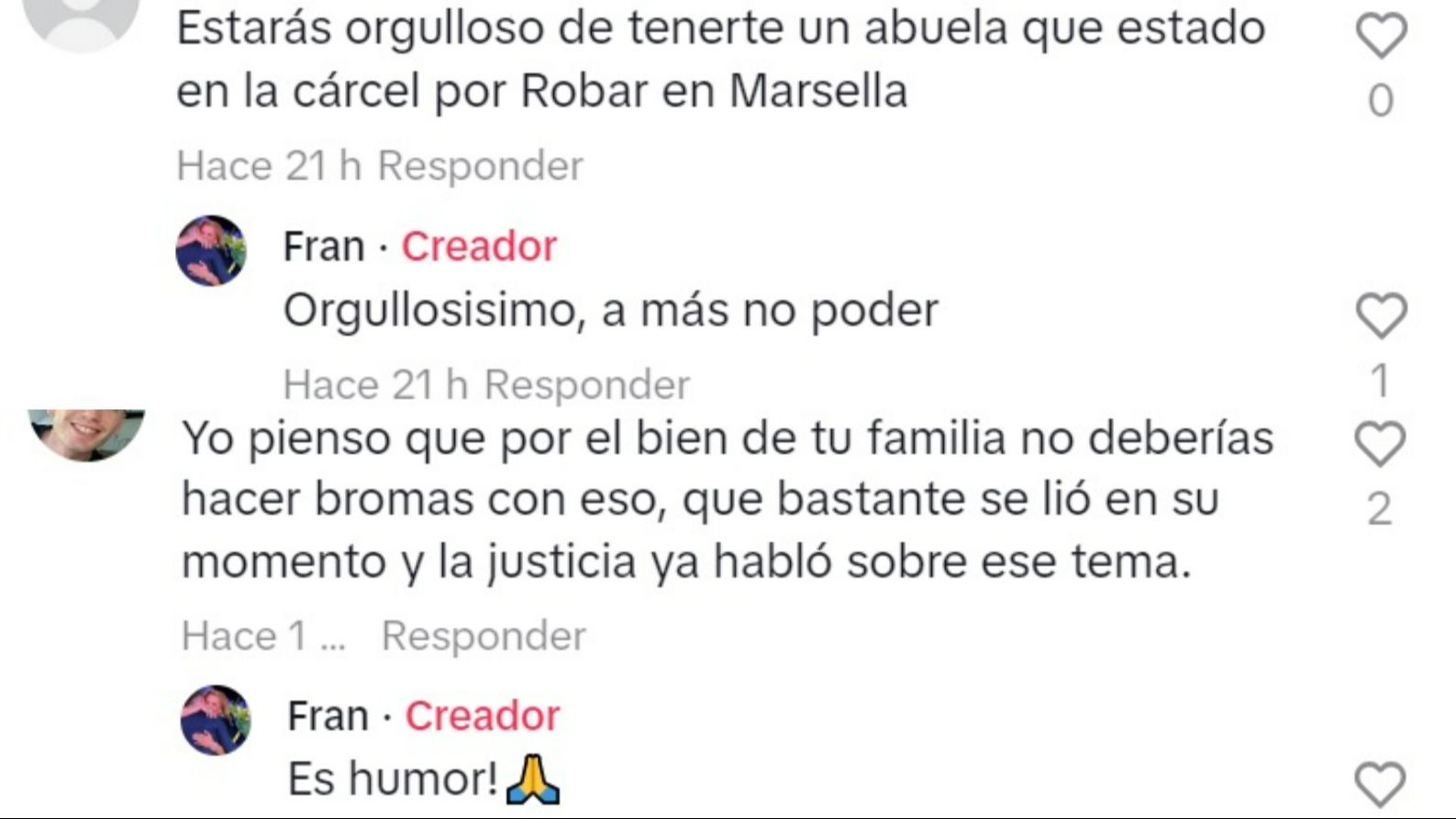 Críticas a Fran, nieto de Julián Muñoz y Mayte Zaldívar