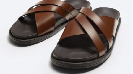 Sandalia cruzada de Zara