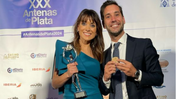 Arancha Morales, de Informativos Telecinco, recibe la Antena de Plata 2024