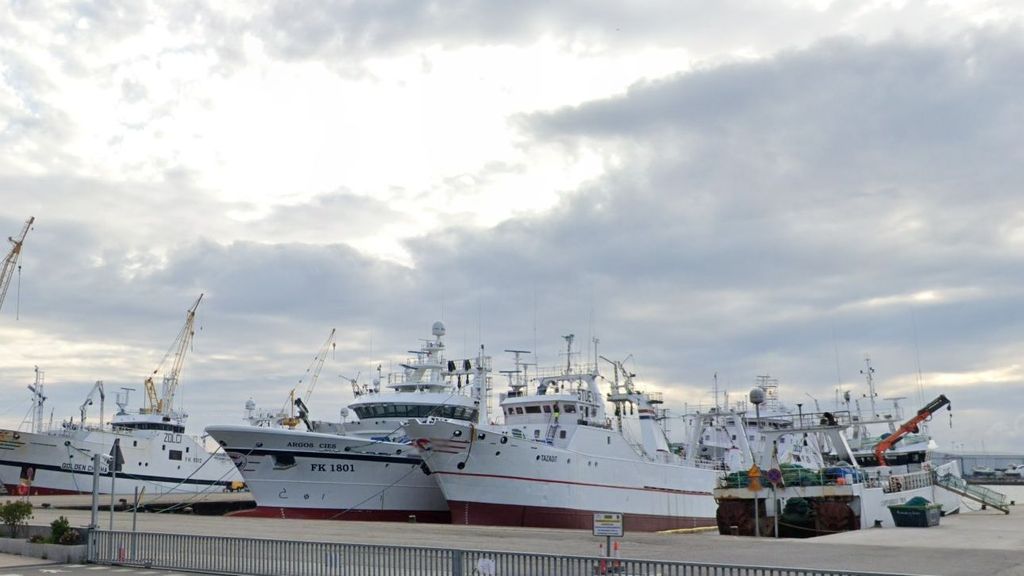 Barcos en el puerto de Vigo, Pontevedra