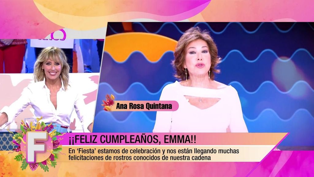 Los presentadora de Telecinco felicitan a Emma García por su cumpleaños