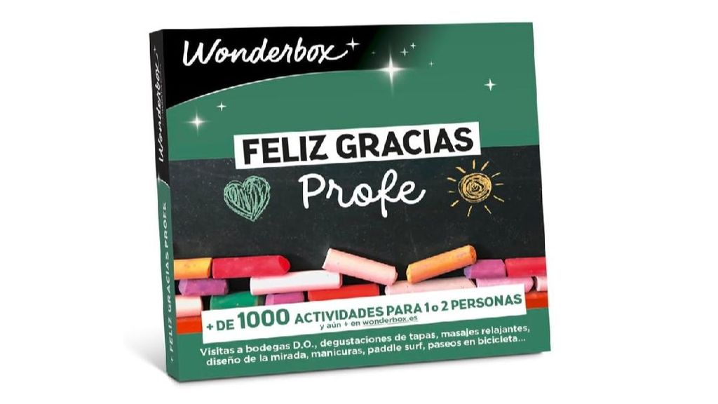 Caja de experiencias para profesores de Wonderbox