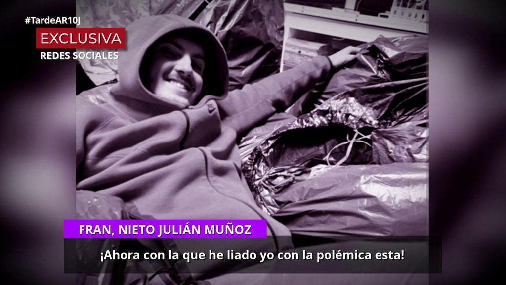 Primeras palabras del nieto de Julián Muñoz tras la broma sobre su abuelo: "No me río de mi abuelo"