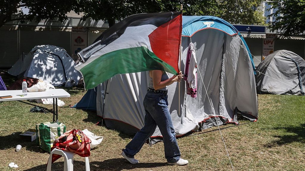 Acampada Palestina en la UPV