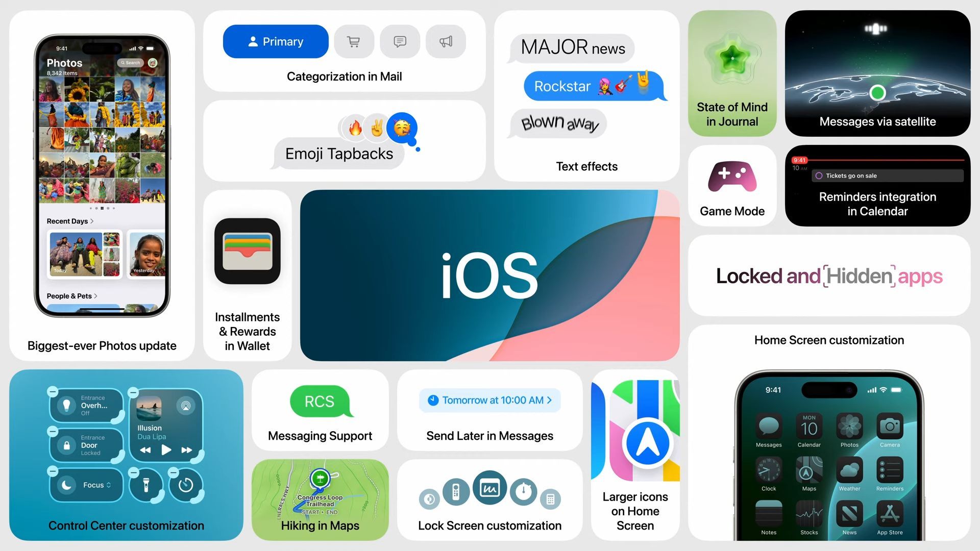 Estas son todas las novedades que trae iOS 18