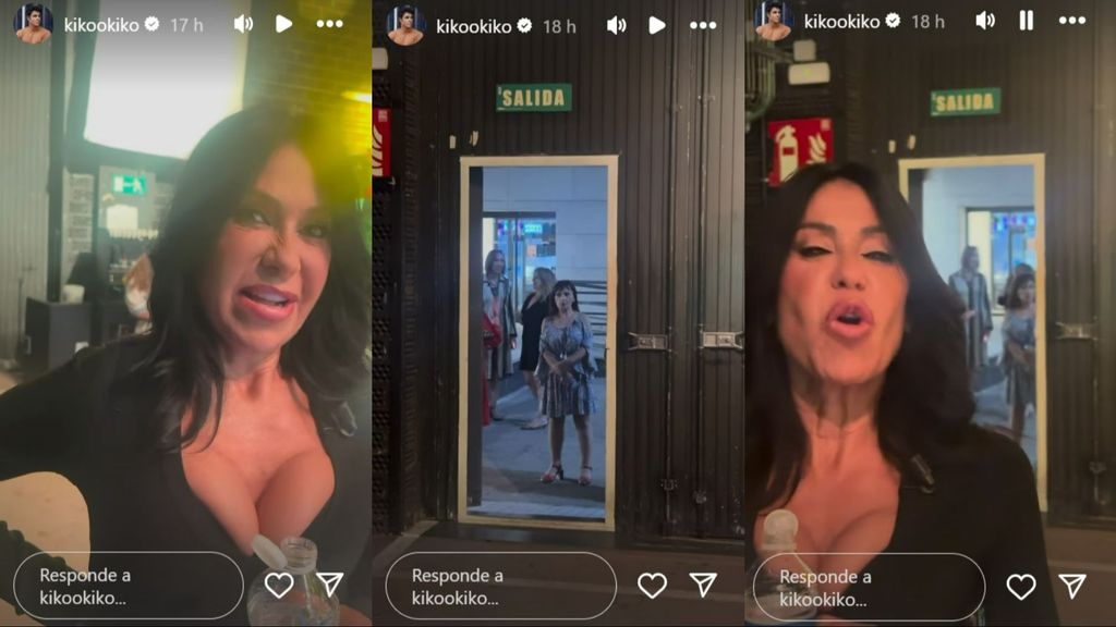 Maite Galdeano habla con Kiko Jiménez durante la publicidad