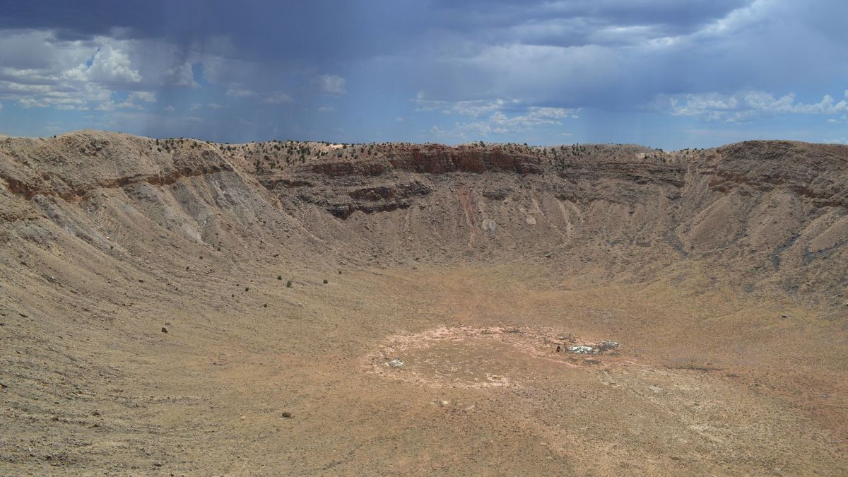 Cráter de un meteorito en Arizona, Estados Unidos